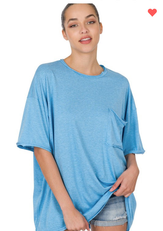 Lounging Top-Blue
