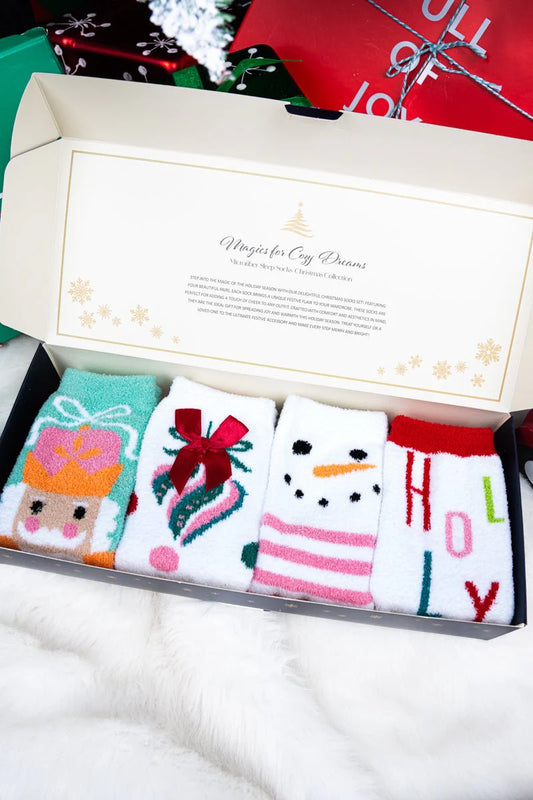 Nutcracker Holiday Sock Gift Box